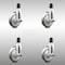 Service Caster 5 Inch 316SS Gray Poly Swivel 1-1/2 Inch Expanding Stem Caster Set Brake SCC SCC-SS316EX20S514-PPUB-TLB-112-4 - alternate 1